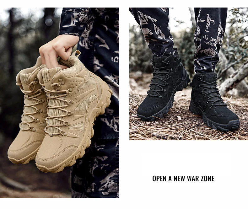 Men’s Tactical Combat Training Boots – Outdoor & Anti-Wear